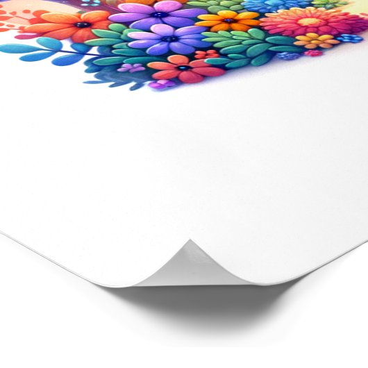 誕生日ベビーキラフェサファリ ポスター (角)