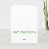 誕生日ペンギンとケーキ カード (裏面)