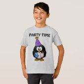誕生日ペンギンキッズTシャツ Tシャツ (正面フル)