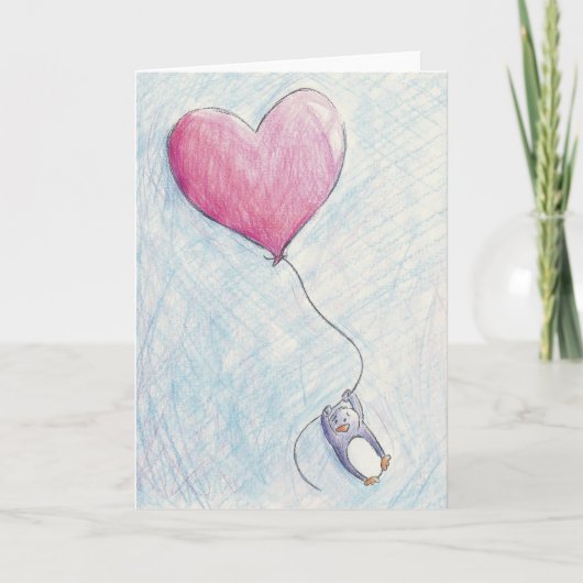 誕生日ペンギン カード (正面)