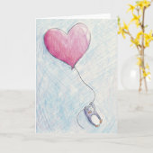 誕生日ペンギン カード (黄色い花)