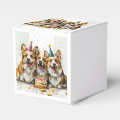 誕生日ペンブロークウェルシュコーギードッグ フェイバーボックス (正面サイド)