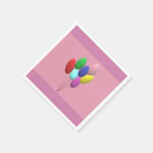 誕生日ペーパー ガール スタンダードカクテルナプキン (角)
