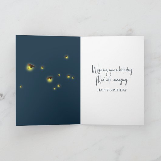 誕生日ホタル カード (内部)