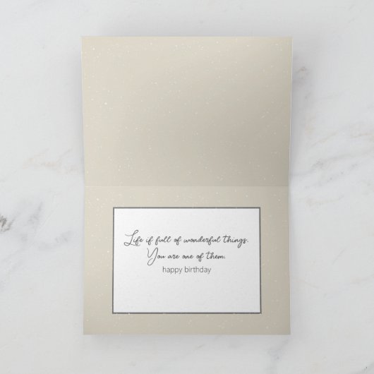 誕生日ホッキョクグマ カード (内部)