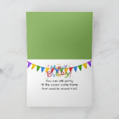 誕生日ホルスタイン牛 カード (内部)