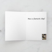 誕生日ホワイトさくらんぼ花 カード (内部)