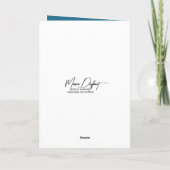 誕生日ボクサードッグイナパウプリントデザイン カード (裏面)