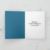 誕生日ボクサードッグイナパウプリントデザイン カード (内部)