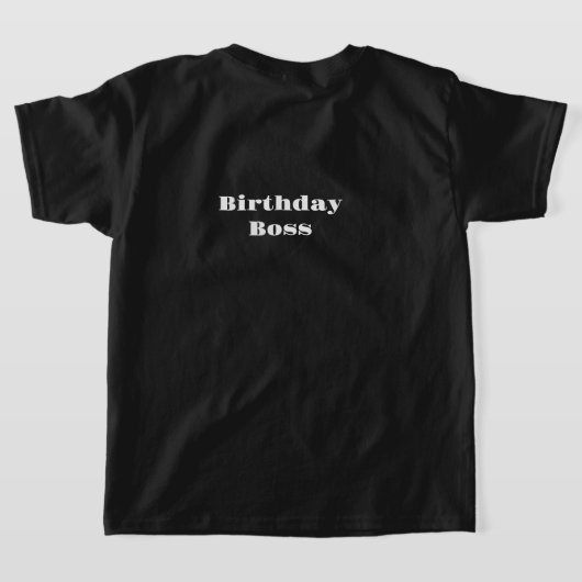 誕生日ボス Tシャツ (レイダウン裏面)
