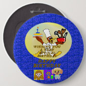 誕生日ボタン 缶バッジ (正面&裏面)