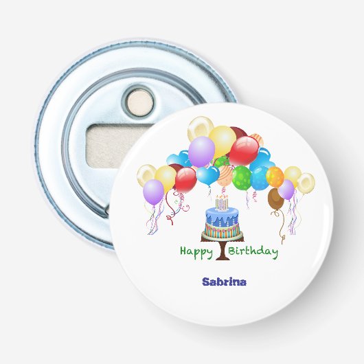 誕生日ボトルオープナー 栓抜き (正面)