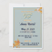 誕生日ボヘミアン溝スタイルb日アイディア 招待状 (正面)