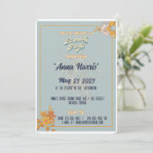 誕生日ボヘミアン溝スタイルb日アイディア 招待状 (スタンド正面)