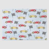 誕生日ボーイお洒落レースカーかわいいパーティー 薄葉紙 (正面)