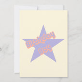 誕生日ボーイかわいいパーティー 招待状 (裏面)