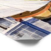 誕生日ボーイと帆船 ポスター (角)