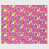 誕生日ボーイまたは少女1歳のラディバグを包む紙。 ラッピングペーパー (フラット)