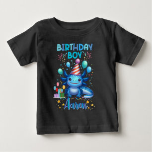 誕生日ボーイアクソロトルヴィーブキュートパーティーデザイン ベビーTシャツ