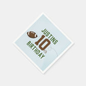 誕生日ボーイカスタムサッカーパーティー スタンダードカクテルナプキン (角)