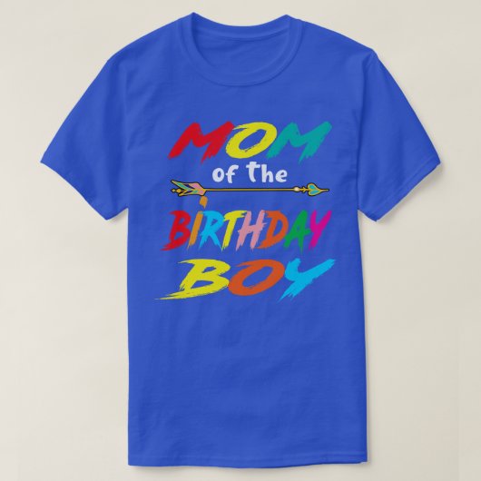 誕生日ボーイグローレトロ80sパーティーグローのママ tシャツ (デザイン正面)