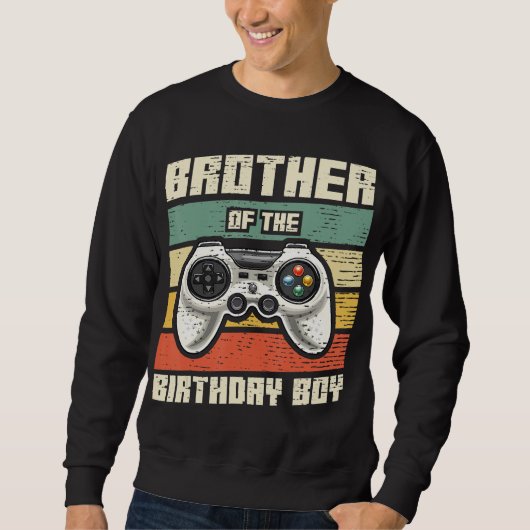 誕生日ボーイゲーマーギフトの兄弟 スウェットシャツ (正面)