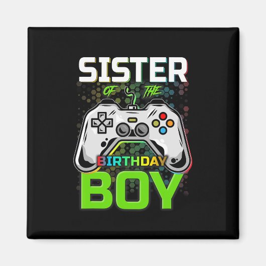 誕生日ボーイゲームおもしろいのビデオゲームのギフト マグネット (正面)