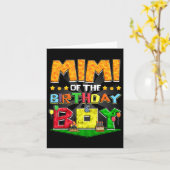 誕生日ボーイゲームゲームファミリーパーティーのミミ カード (黄色い花)