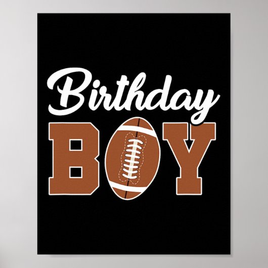 誕生日ボーイサッカーバースデーパーティーファミリーマッチ ポスター (正面)