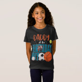 誕生日ボーイスポーツマッチングファミリーのパパ Tシャツ (正面フル)