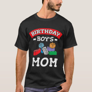誕生日ボーイズママ建物ブロック5 Tシャツ