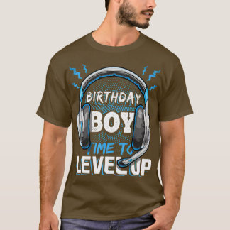誕生日ボーイタイムでビデオPCゲームをレベルアップ Tシャツ