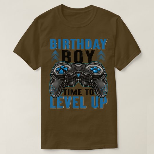 誕生日ボーイタイムレベルアップゲーム誕生日ボーイズ Tシャツ (デザイン正面)