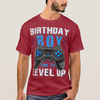 誕生日ボーイタイムレベルアップビデオゲームのゲーマー Tシャツ