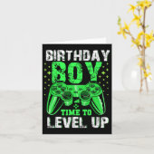 誕生日ボーイタイムレベルアップビデオゲーム誕生日 カード (黄色い花)