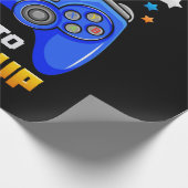 誕生日ボーイタイムレベルアップビデオゲーム誕生日 ラッピングペーパー (角)