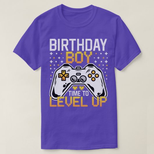 誕生日ボーイタイムレベルアップビデオゲーム誕生日 Tシャツ (デザイン正面)