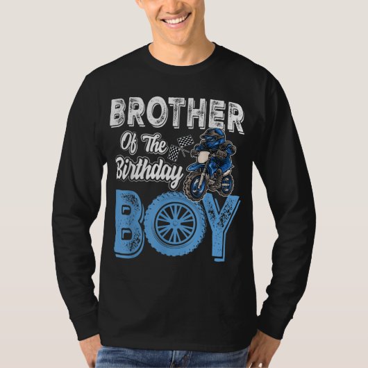 誕生日ボーイダートバイクB-dayの元車のブラザー Tシャツ (正面)