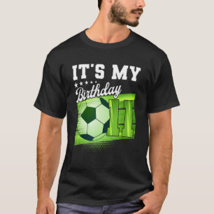 誕生日ボーイティー11サッカー私の11誕生日B Tシャツ