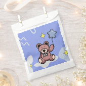 誕生日ボーイテディベア フェイバーバッグ (クリップ留めされた状態)