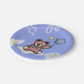 誕生日ボーイテディベア ペーパープレート (アングル)