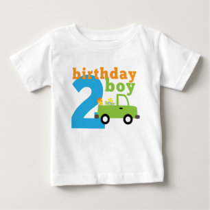 誕生日ボーイトラック2 ベビーTシャツ