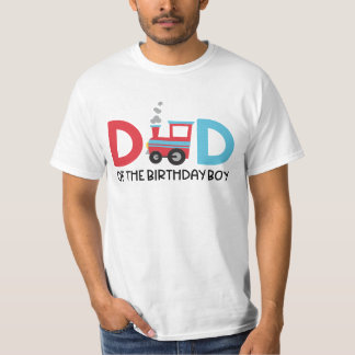 誕生日ボーイトレインパーティーTシャツのパパ Tシャツ