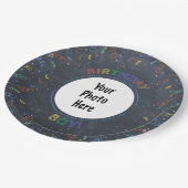 誕生日ボーイハッピーバースデーシャルボード ペーパープレート (アングル)