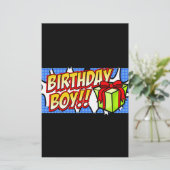 誕生日ボーイバナー 便箋 (スタンド正面)