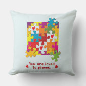 誕生日ボーイパズルラブトゥピース クッション (正面)