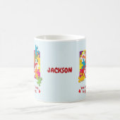 誕生日ボーイパズルラブトゥピース コーヒーマグカップ (中央)