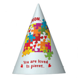 誕生日ボーイパズルラブトゥピース パーティーハット