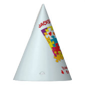 誕生日ボーイパズルラブトゥピース パーティーハット (左)