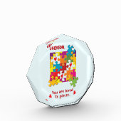 誕生日ボーイパズルラブトゥピース フォトブロック (左)